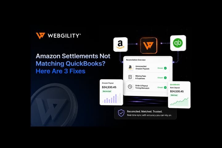 Amazon + QuickBooks: 3 reconciliation gaps Webgility just closed