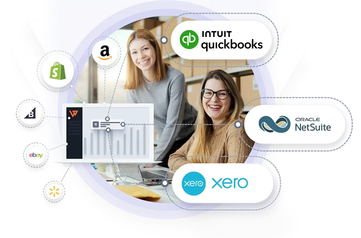 Automate your ecommerce accounting, inventory, and more.