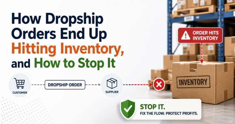 How Dropship Orders End Up Hitting Inventory, and How to Stop It