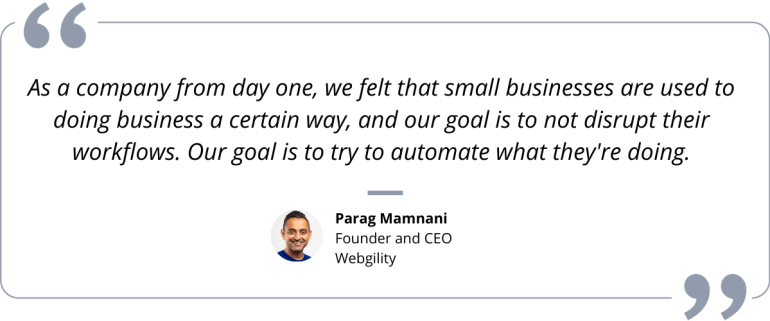 Parag Mamnani, Founder and CEO of Webgility