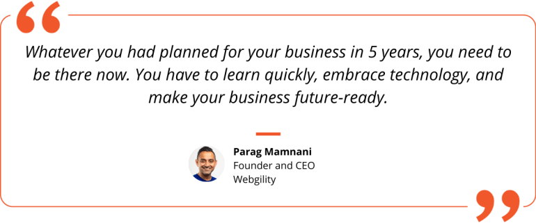 Inside Webgility: Parag Mamnani quote