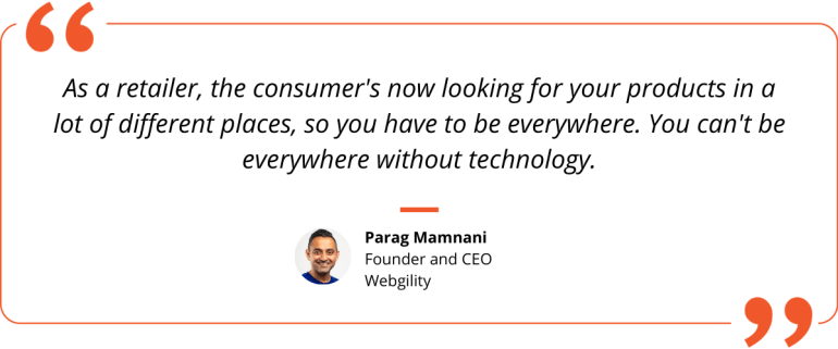 Parag Mamnani, Founder & CEO Webgility Quote