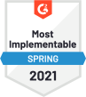 Webgility won for Most Implementable in the G2 Spring Awards