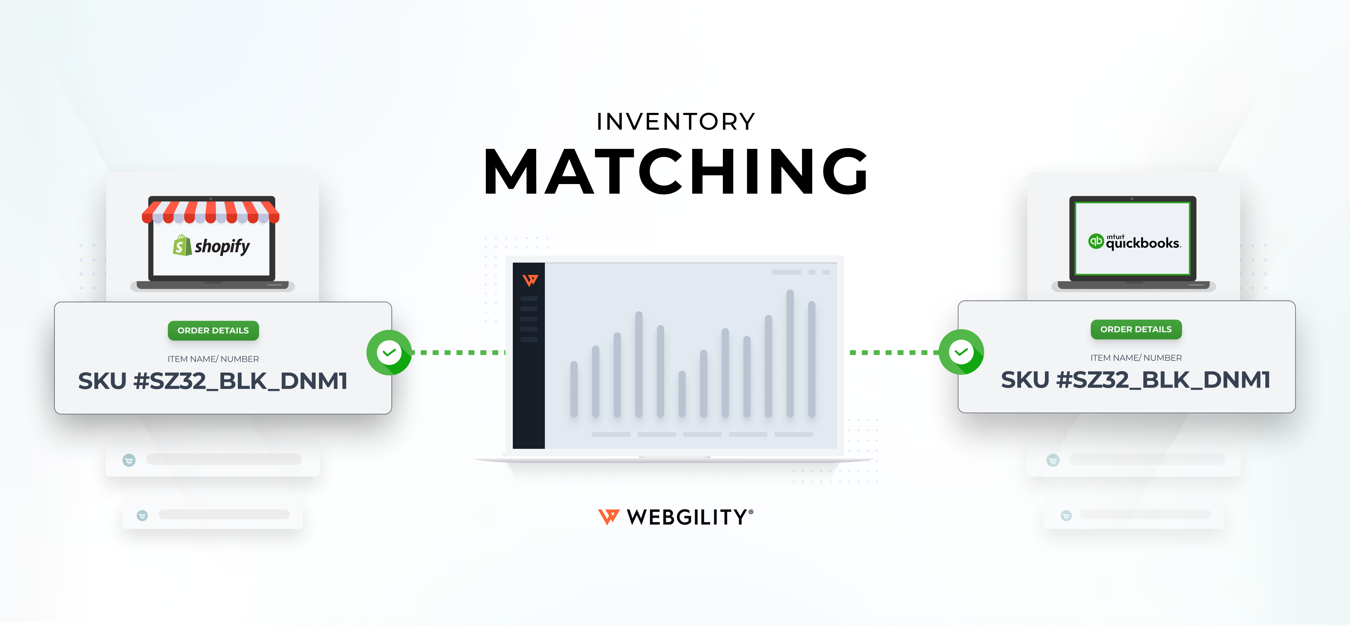 Inventory matching with Webgility