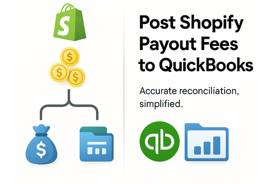 Post Shopify Payout Fees separately in QuickBooks Online