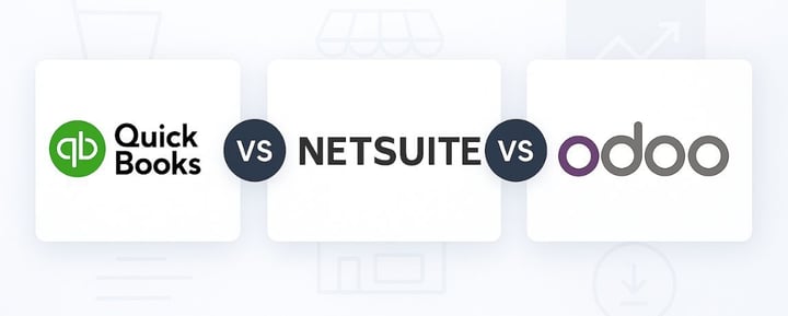 QuickBooks vs NetSuite vs Odoo: Features, Pricing & Scalability Guide