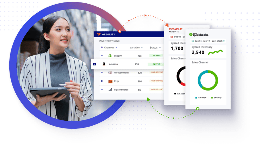 WEBGILITY QBO XERO SYNC visual data 8
