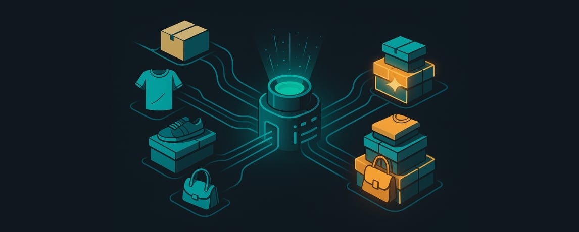 Illustration showing how to sell more during Black Friday Cyber Monday with automated ecommerce product bundling.