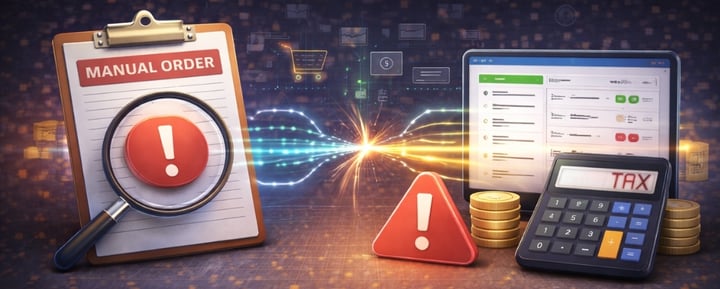 How Manual Orders Break Accounting Sync and Tax Accuracy