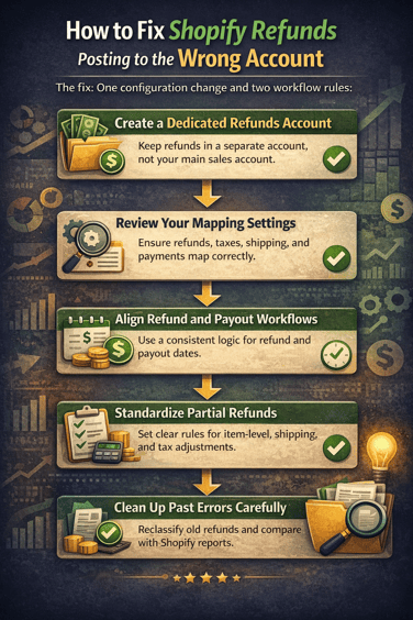 Fix Shopify refund mapping in QuickBooks.