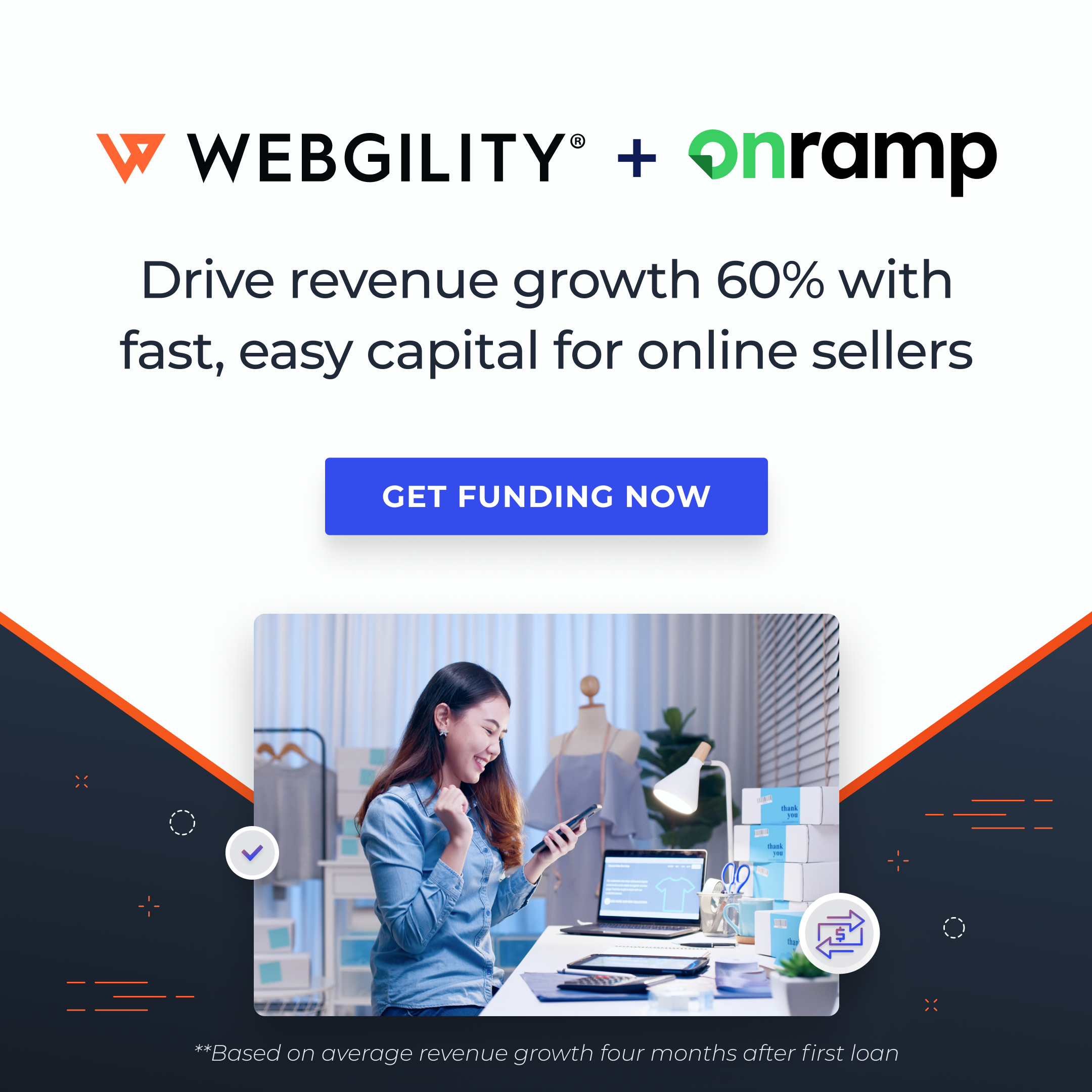 Webgility and Onramp connect online sellers to flexible financing